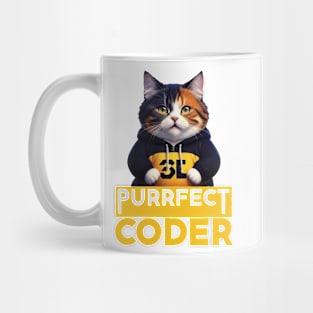 Just a Purrfect Coder Funny Cat Mug